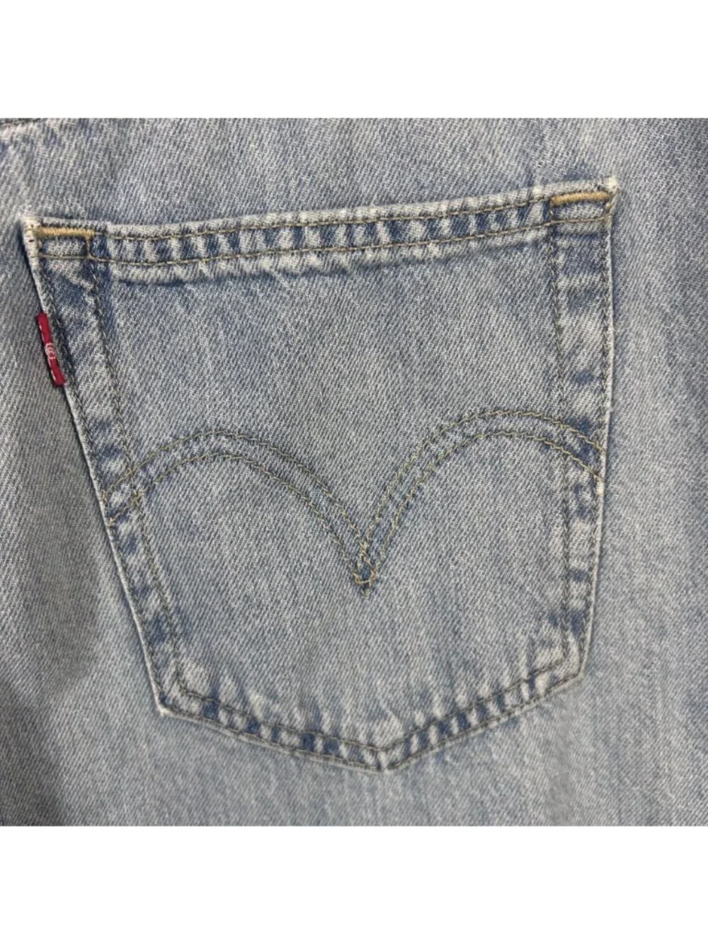Levis High Waisted Straight Light Wash Jeans W32 L29 Cotton Hemp Blend EUC